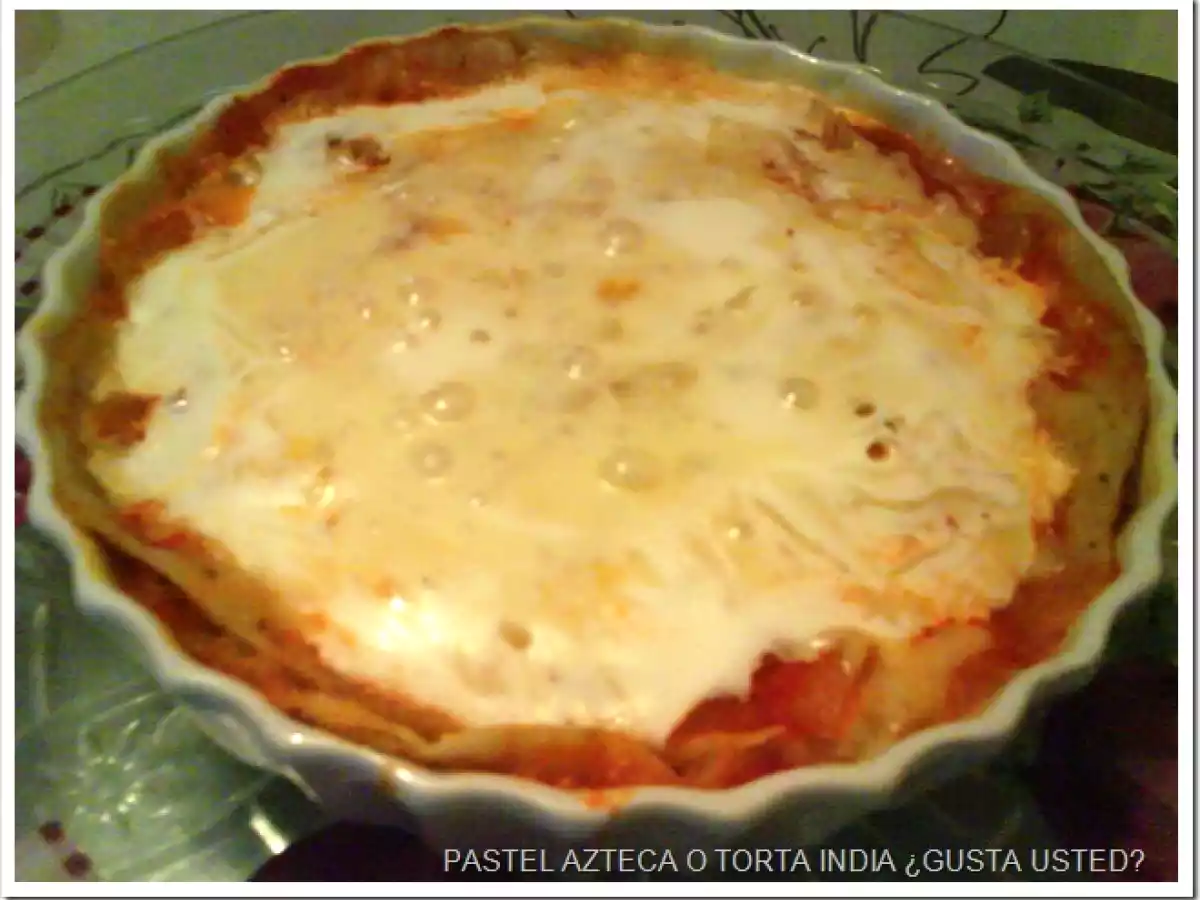 Pastel azteca (se hace con tortillas de maíz) - foto 9