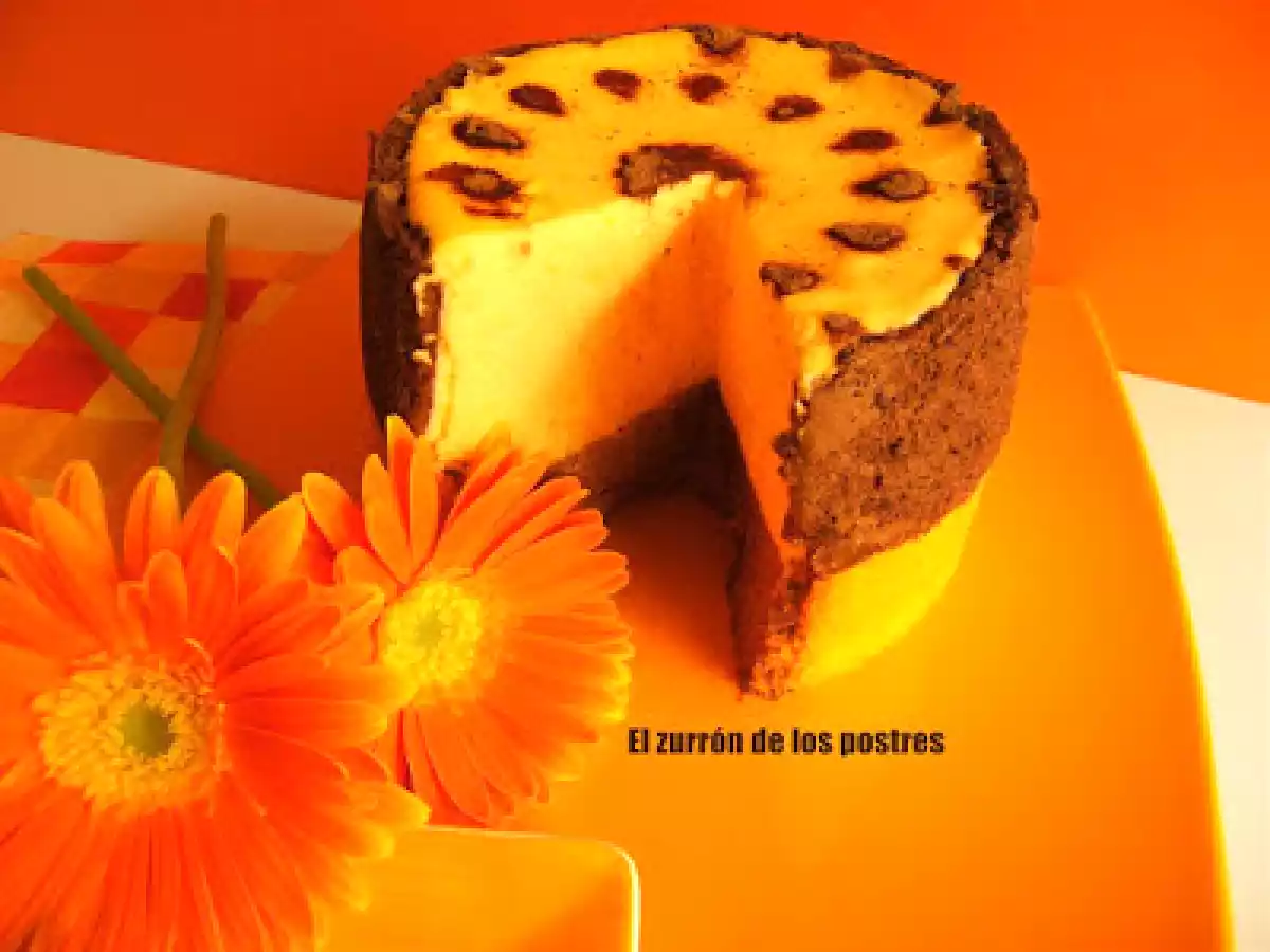 Pastel Cremoso de Naranja y Chocolate