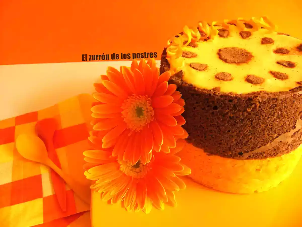 Pastel Cremoso de Naranja y Chocolate - foto 2