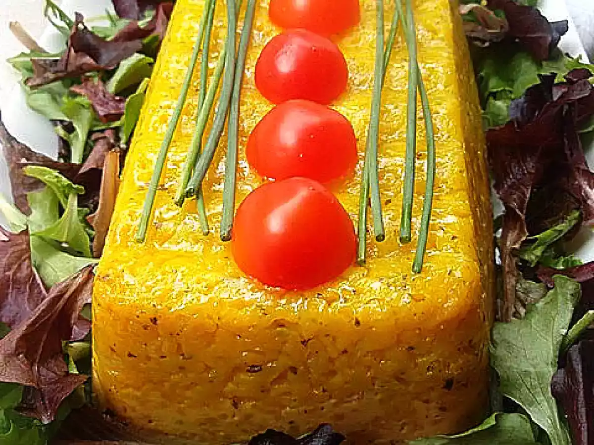 Pastel de arroz y queso