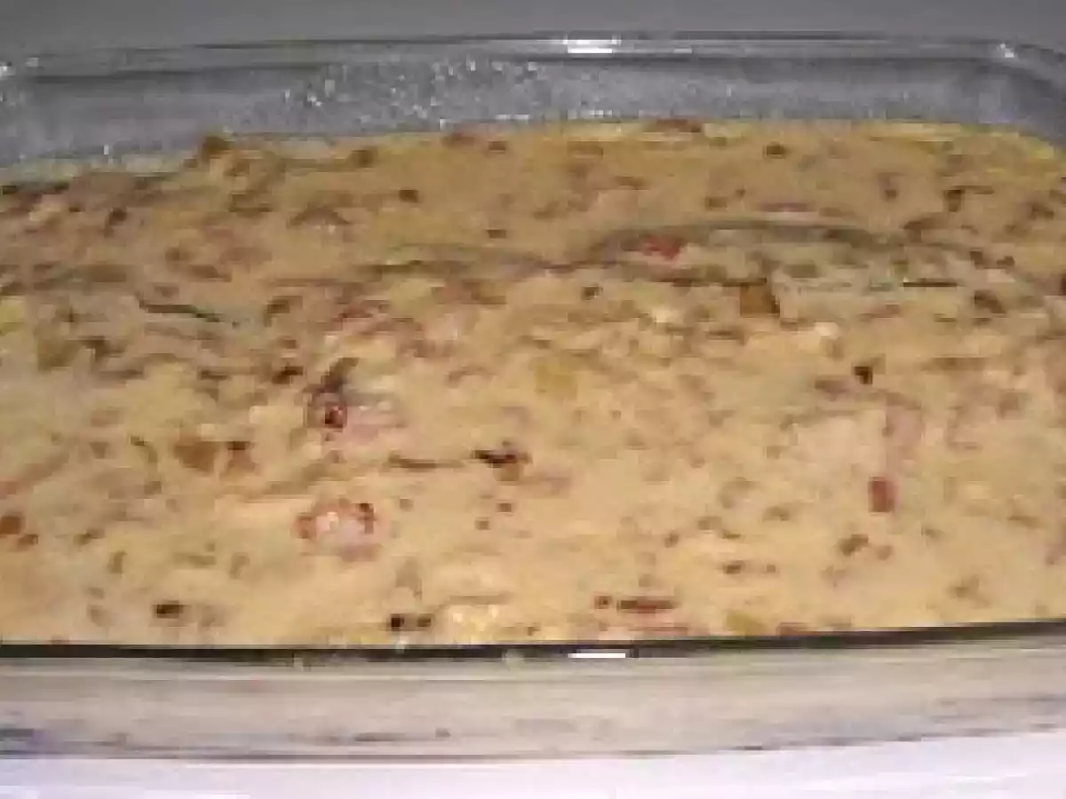 PASTEL DE BERENJENAS A LA CARBONARA