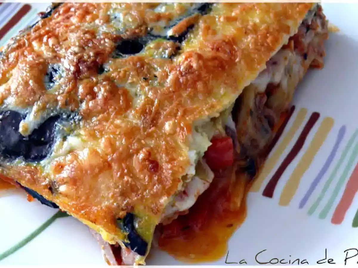 PASTEL DE BERENJENAS Y BONITO DEL NORTE - foto 2