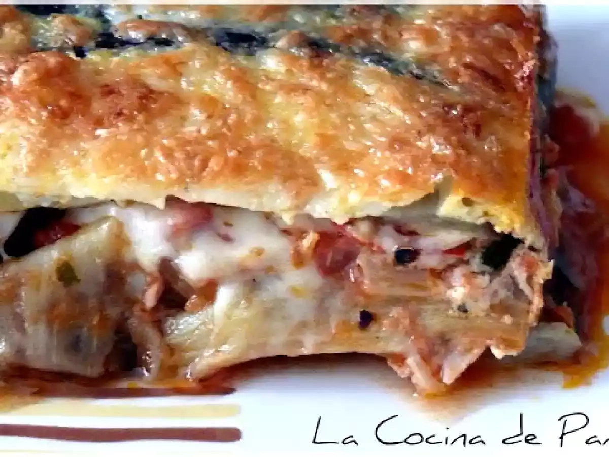 PASTEL DE BERENJENAS Y BONITO DEL NORTE - foto 3