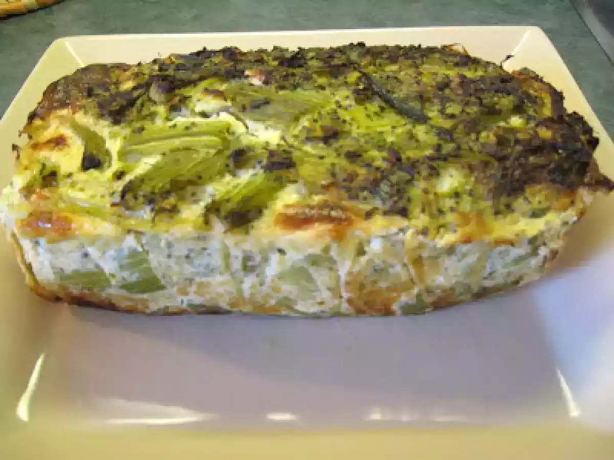 Pastel de broccoli y celery