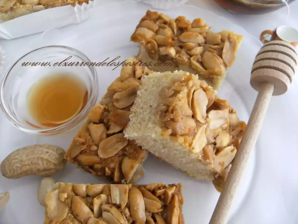 Pastel de Cacahuetes y Miel