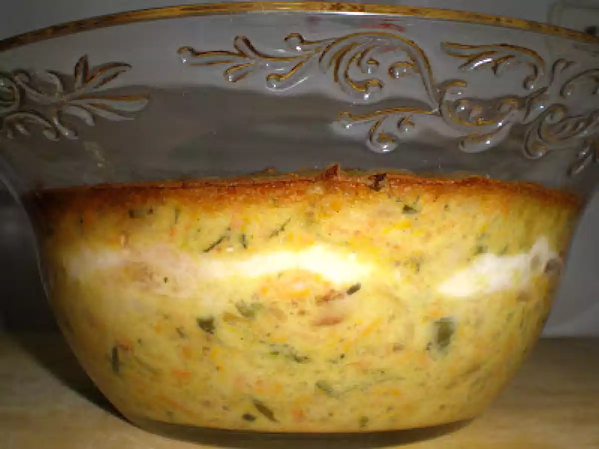 PASTEL DE CALABACIN, ACELGAS Y CREMA DE QUESO - foto 2