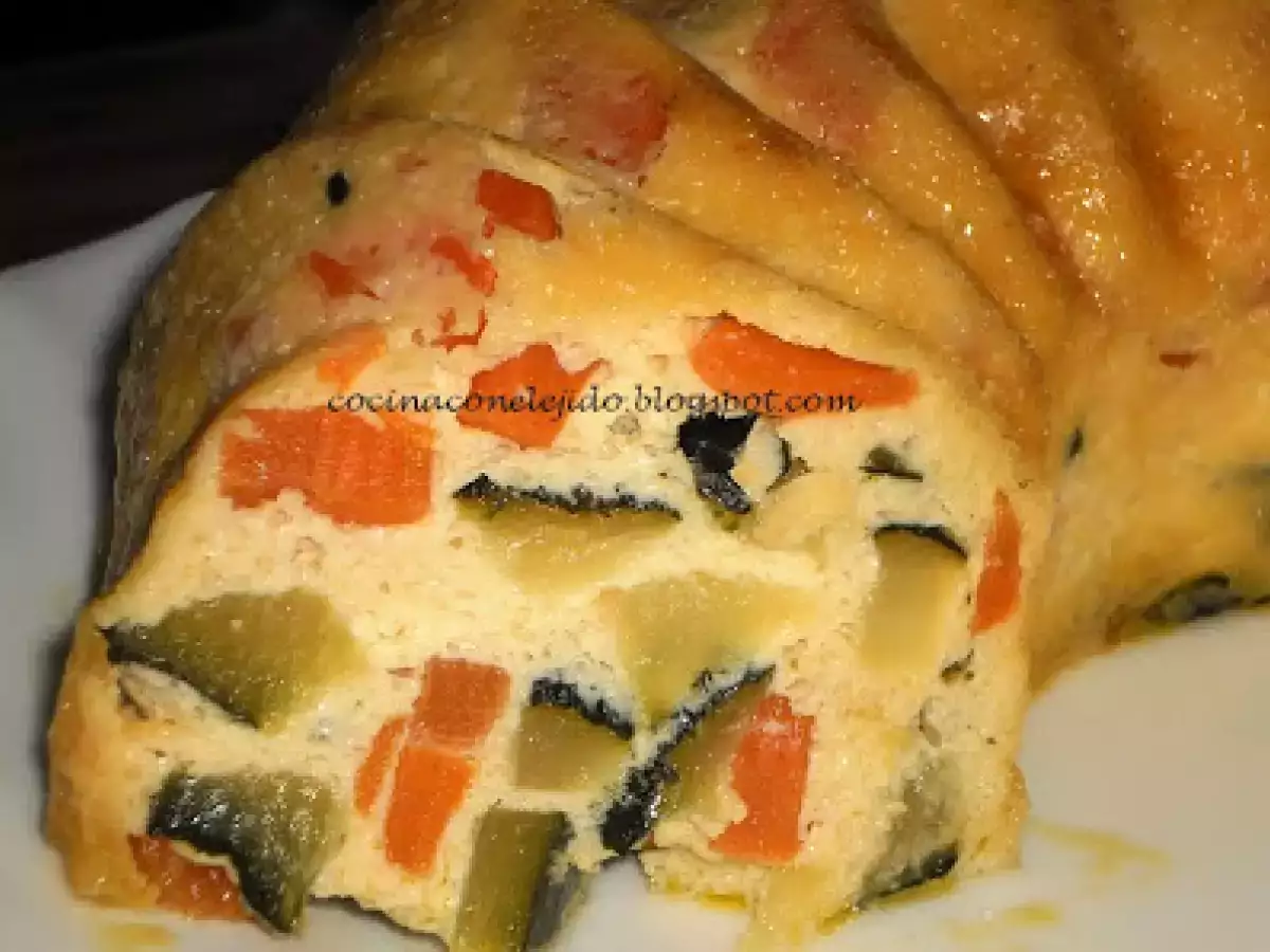 PASTEL DE CALABACIN EN MICROONDAS - foto 2