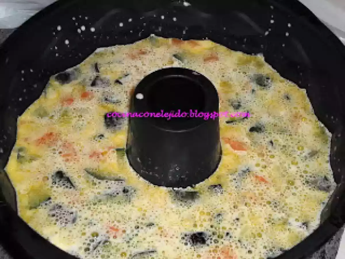 PASTEL DE CALABACIN EN MICROONDAS - foto 2