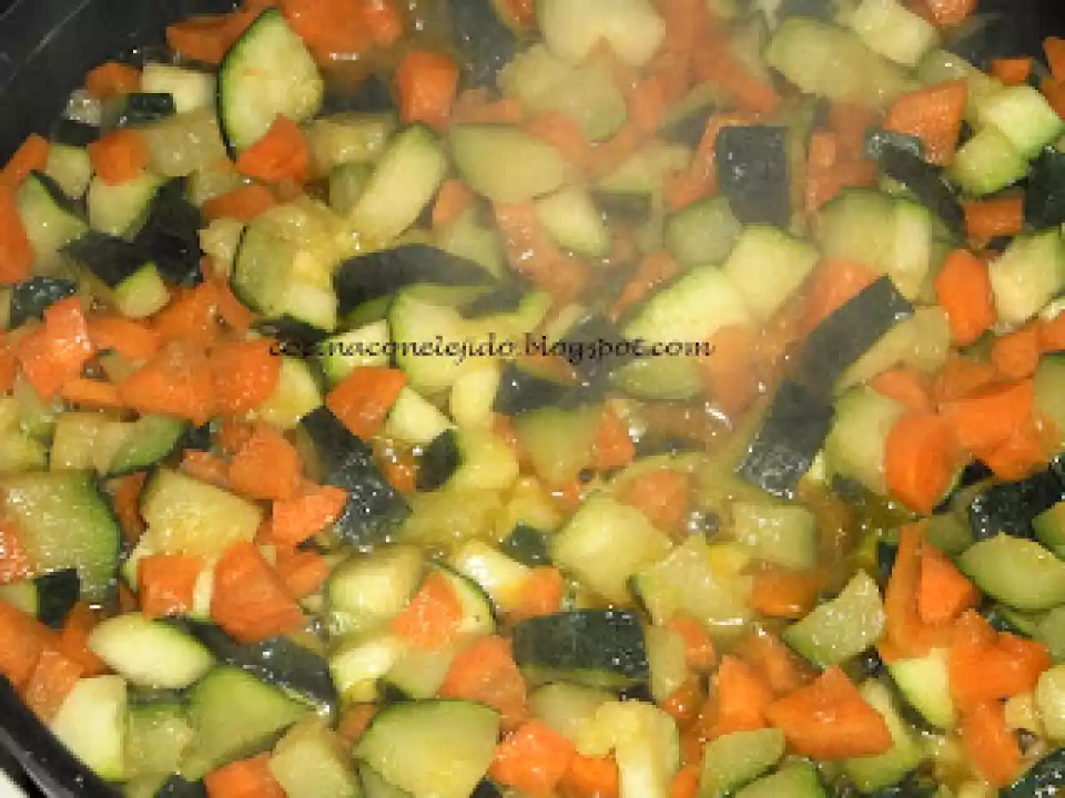 PASTEL DE CALABACIN EN MICROONDAS - foto 3