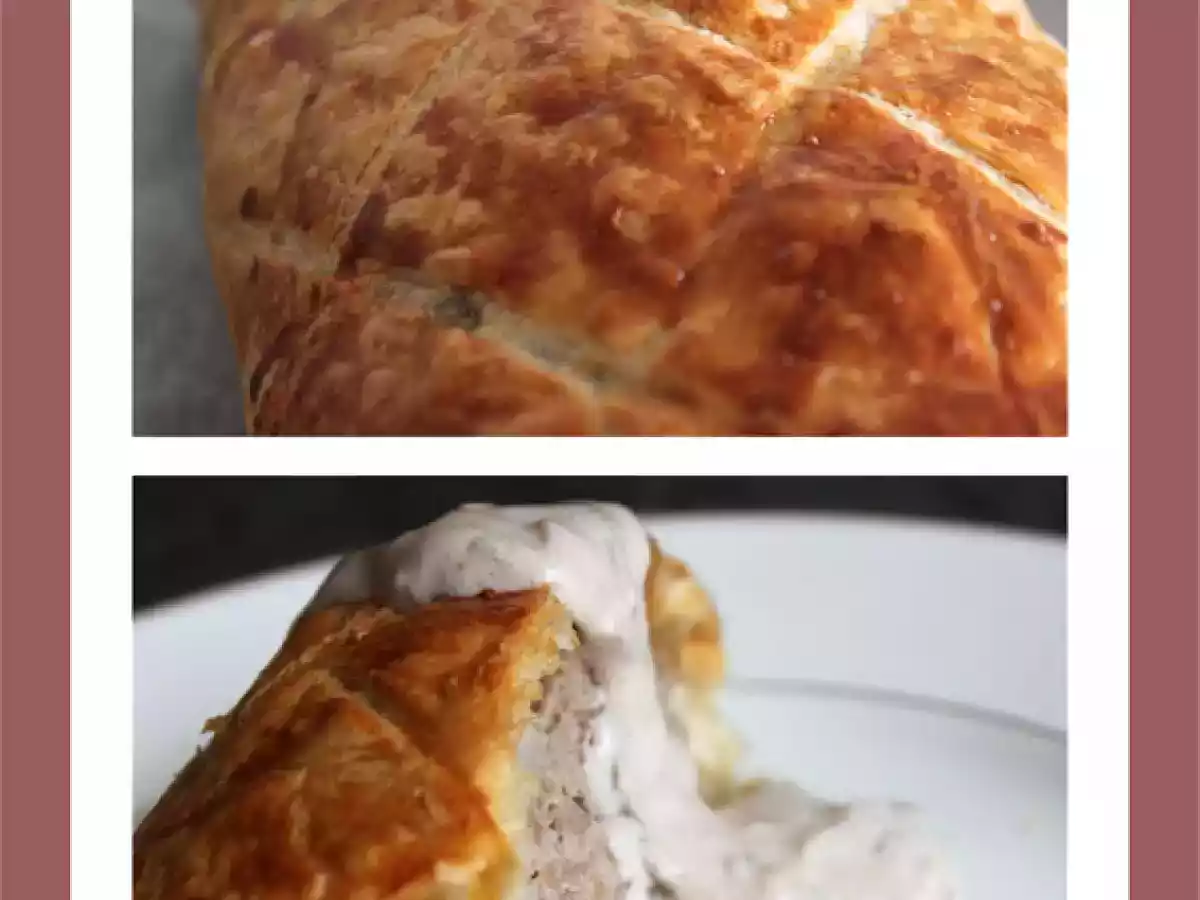 Pastel de carne con boletus