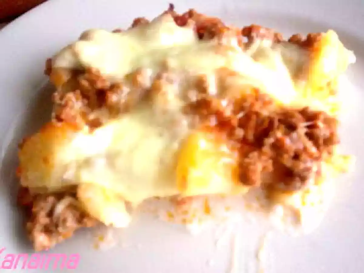 Pastel de carne molida y papas al gratén - foto 2