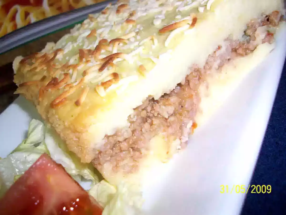 Pastel de carne y puré de patatas en Thermomix - foto 2