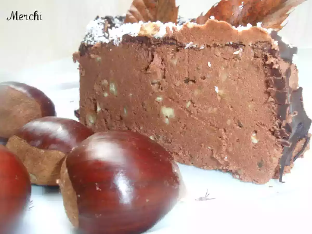 Pastel de castañas con chocolate y crema de orujo - foto 2
