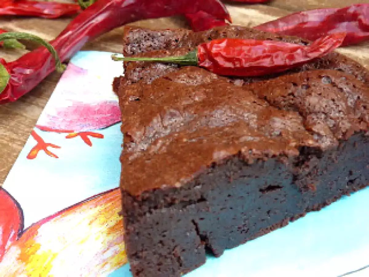 Pastel de chile con chocolate