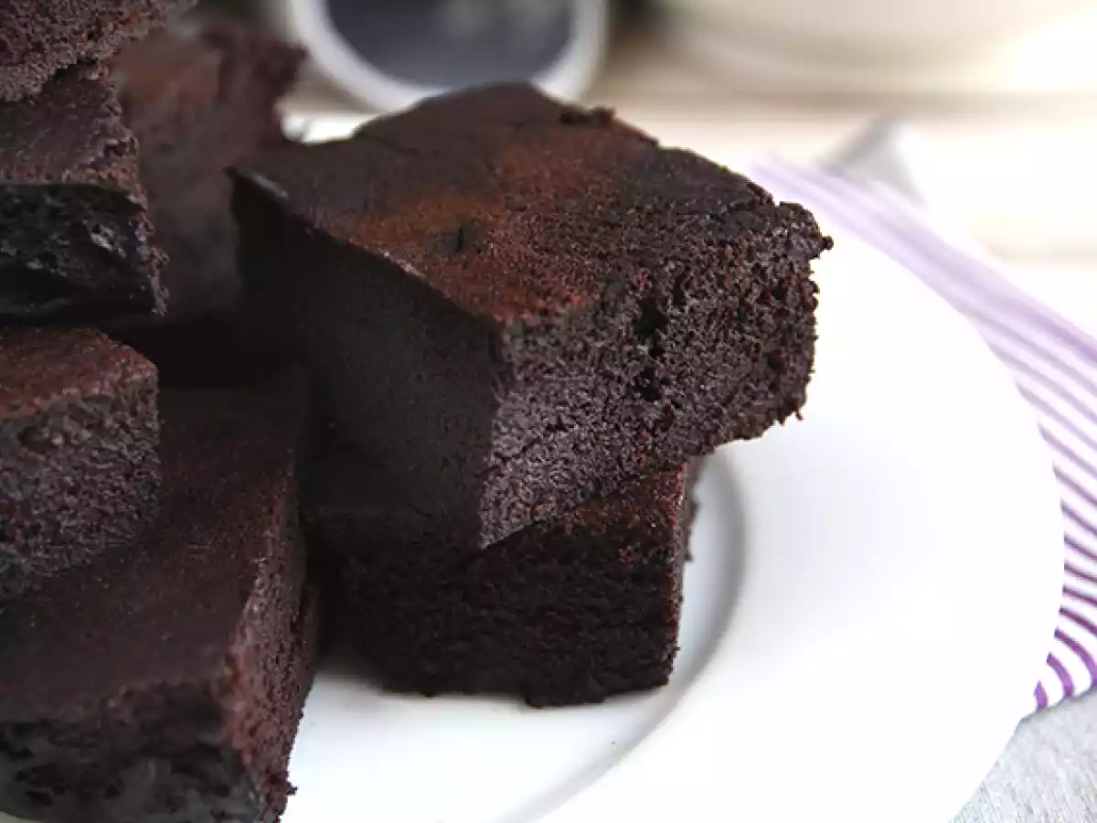 Pastel de chocolate sin huevos, sin horno, sin lactosa - foto 3