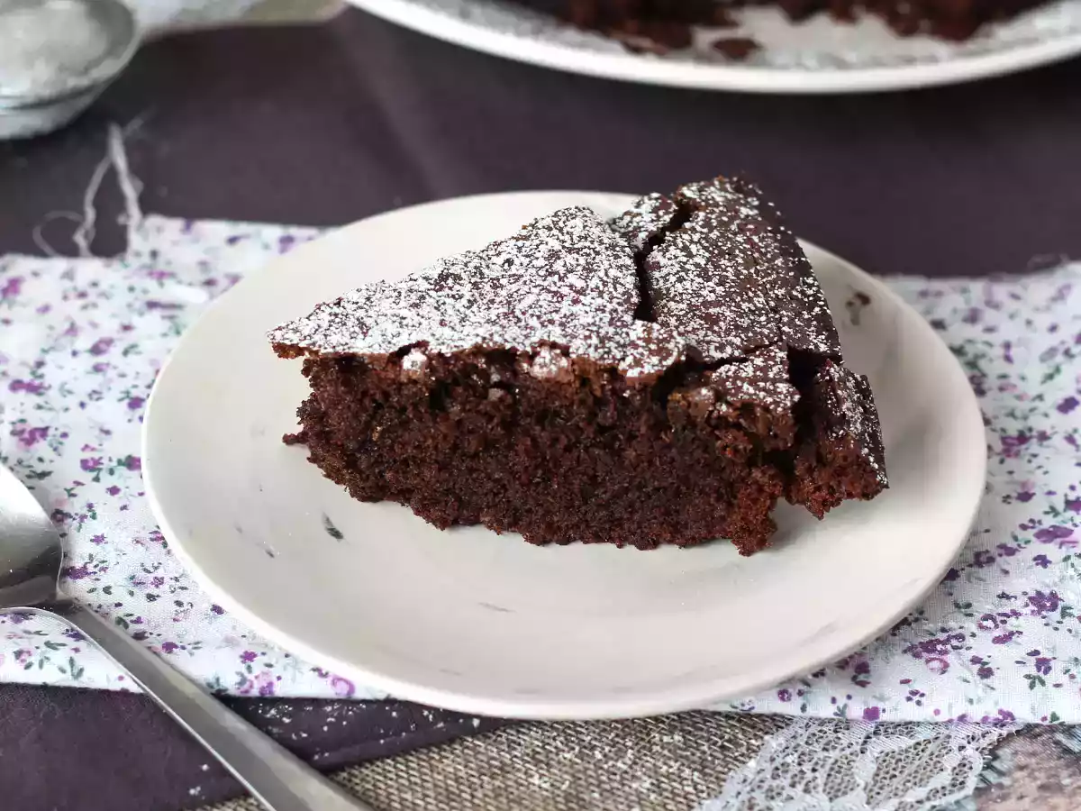 Pastel de chocolate super simple - foto 5