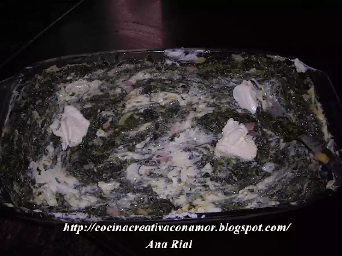 Pastel de espinacas con almendras - foto 5