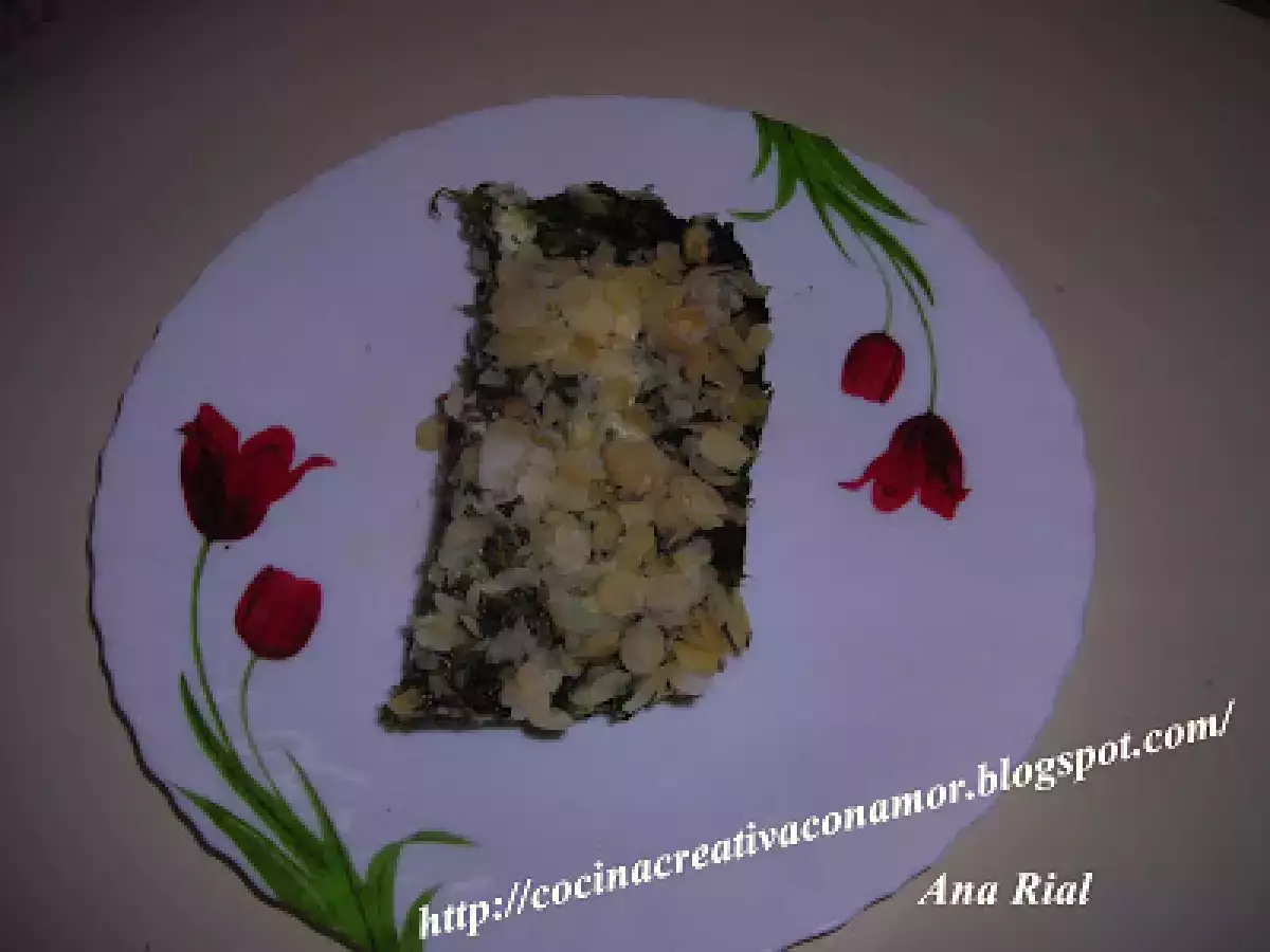 Pastel de espinacas con almendras - foto 6