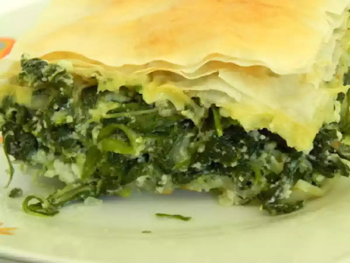 Pastel de espinacas y feta / Spanakópita - foto 2