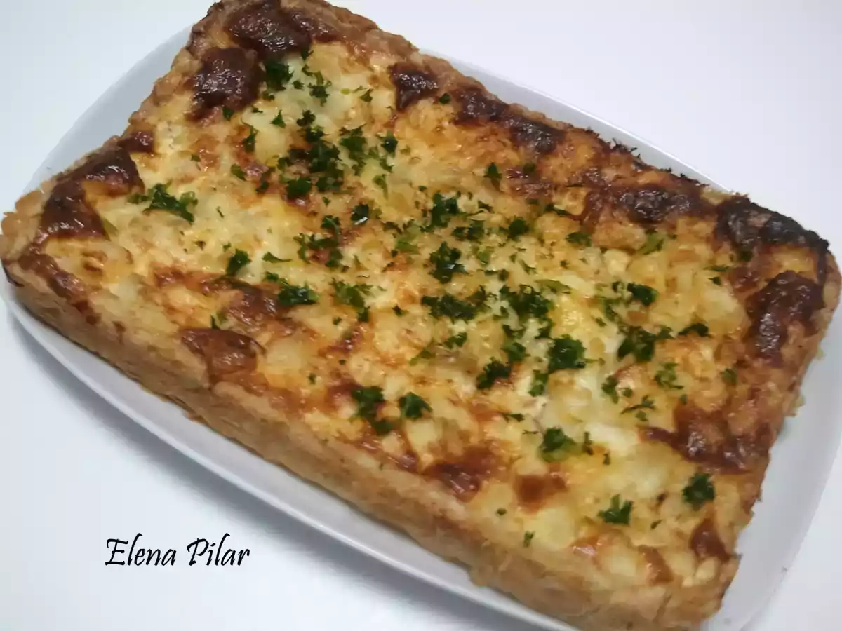 Pastel de Fletán, Merluza y Puerros, con Hojaldre - foto 2