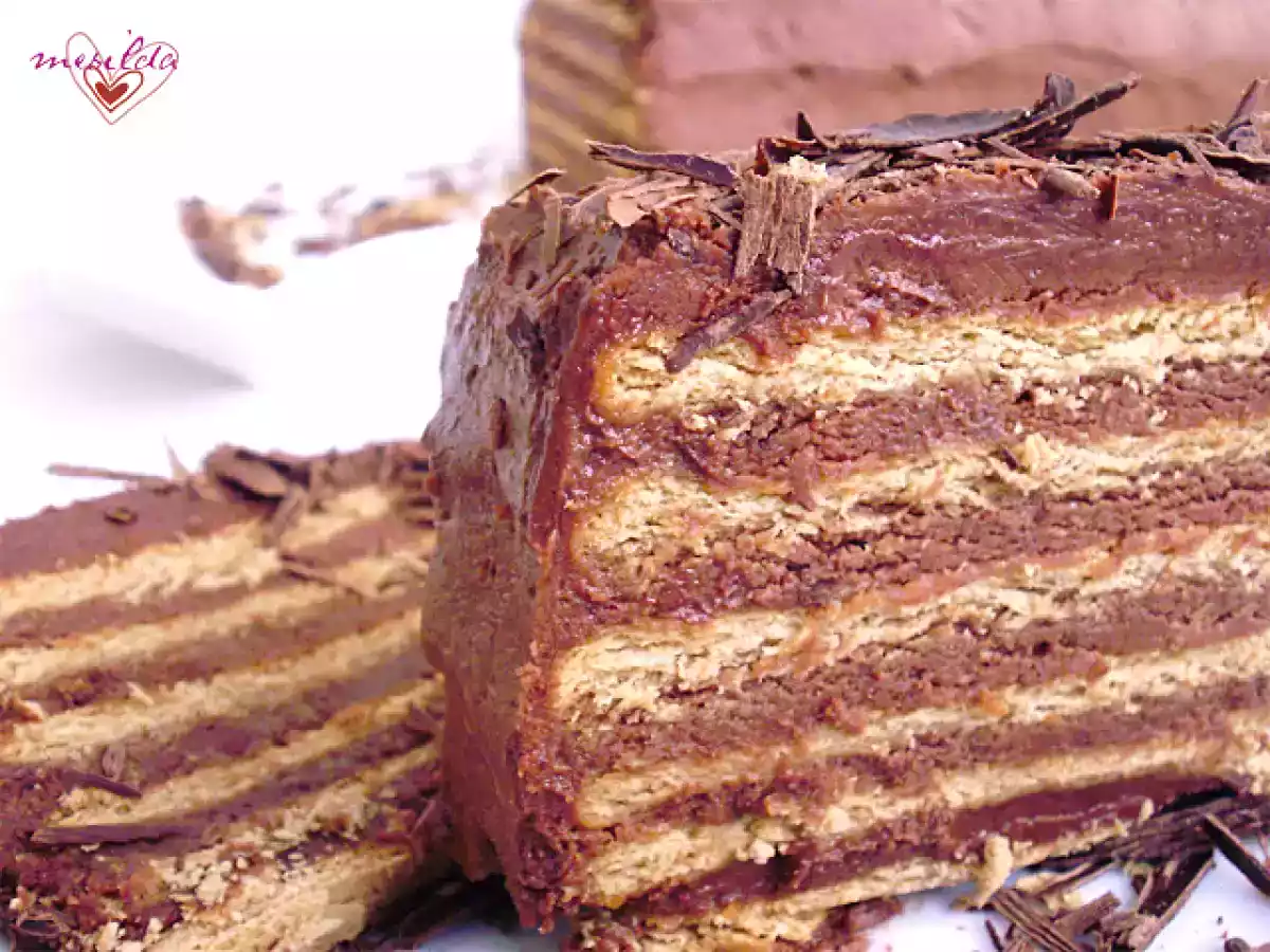 PASTEL DE GALLETAS Y CHOCOLATE ESPECIADO - foto 2