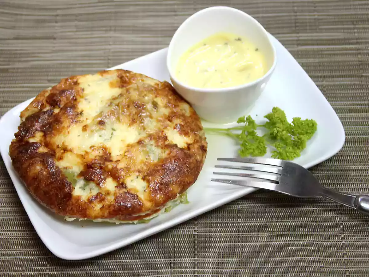 Pastel de judías verdes y tomate