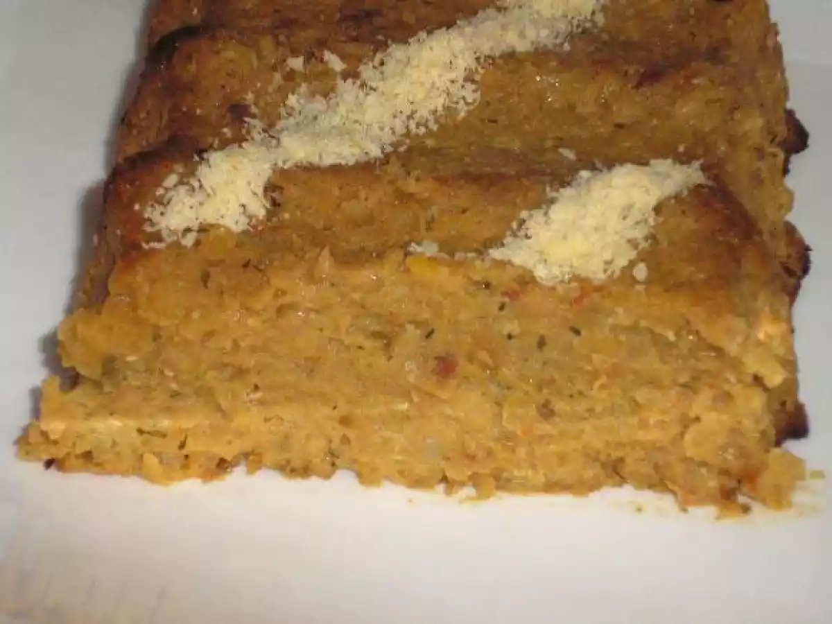 Pastel de lentejas