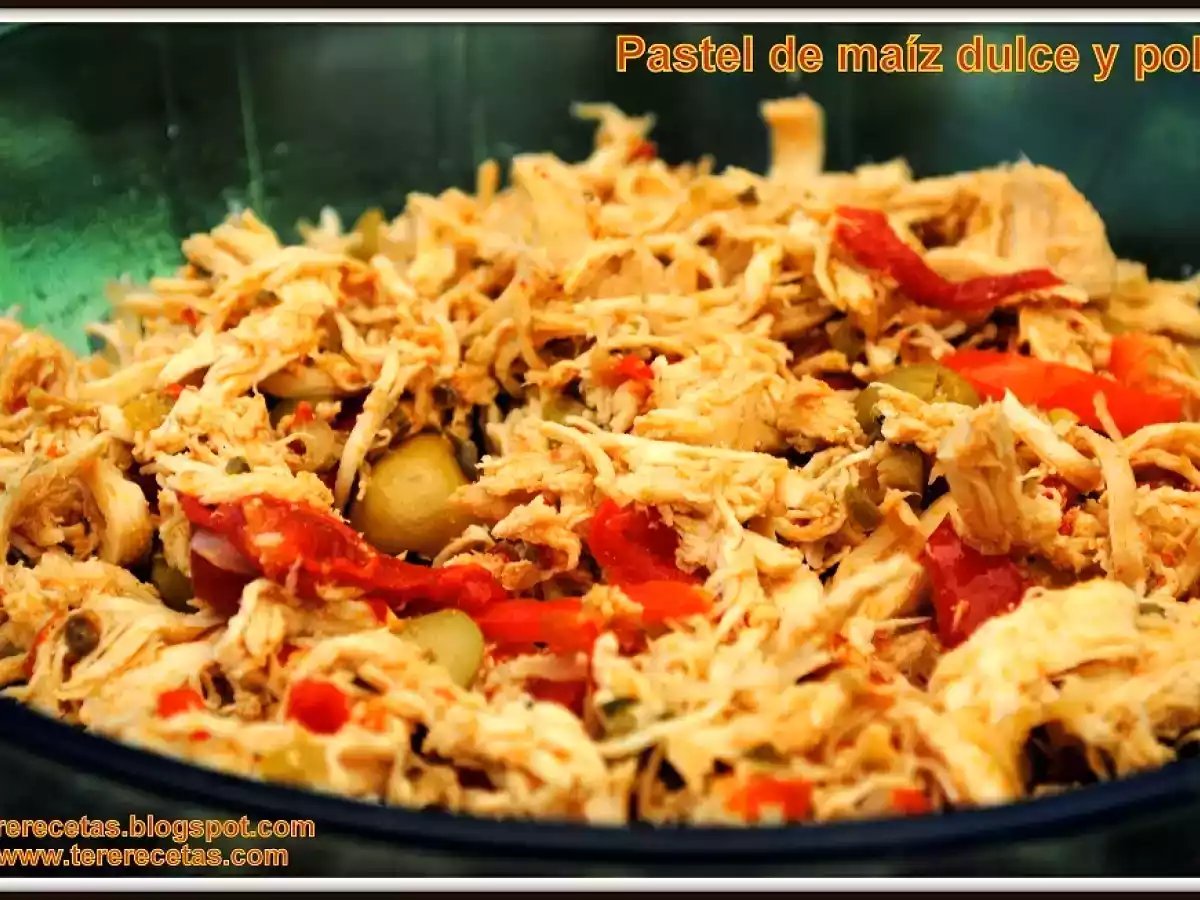 Pastel de maíz dulce con pollo. - foto 2