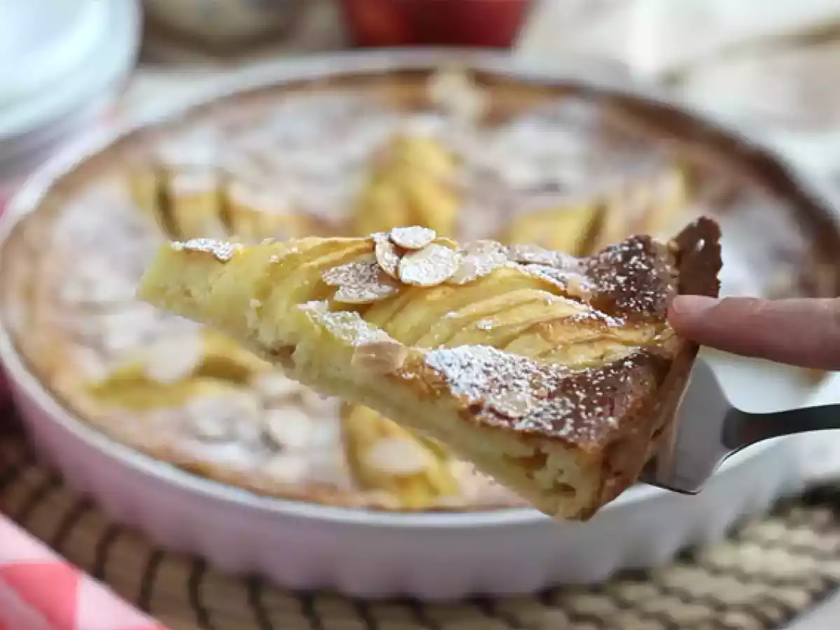 Pastel de manzana y almendras (Tarte normande) - foto 3