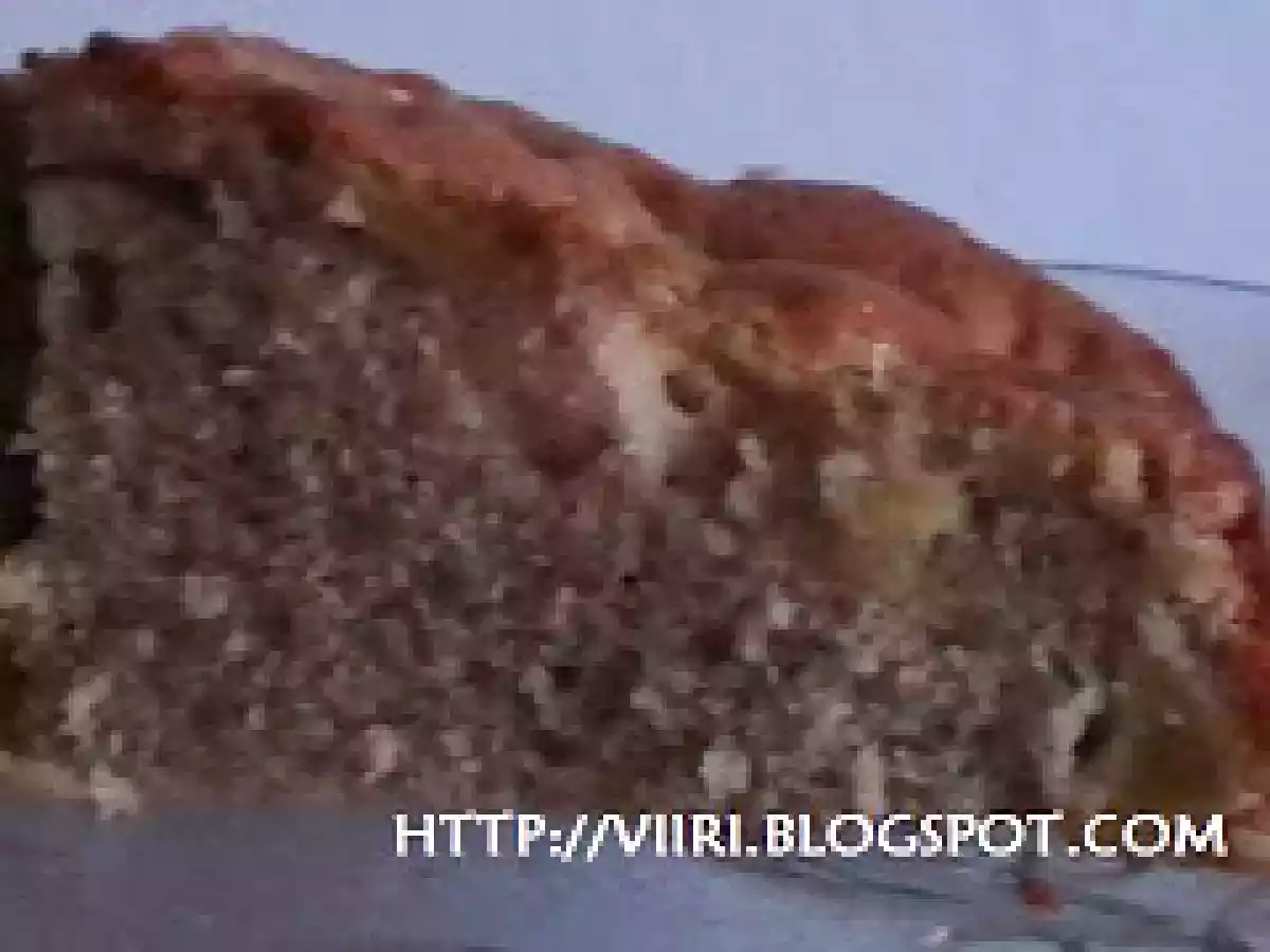 Pastel de manzana y nueces