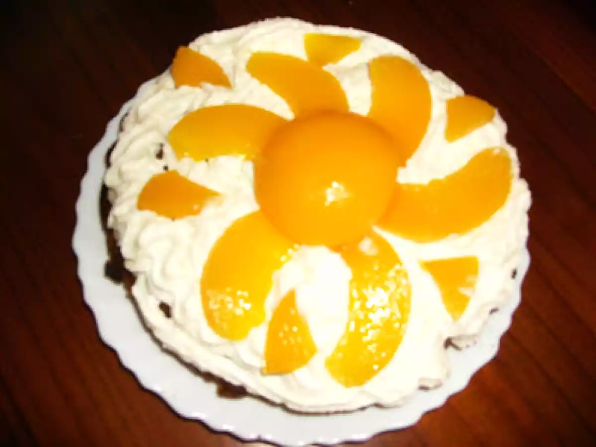 Pastel de melocotón