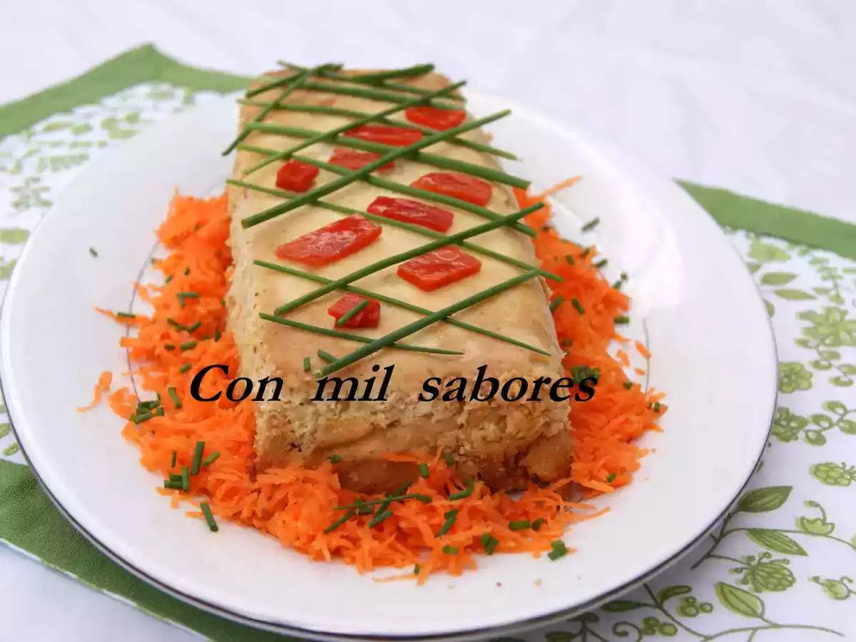 PASTEL DE MERLUZA Y GAMBAS