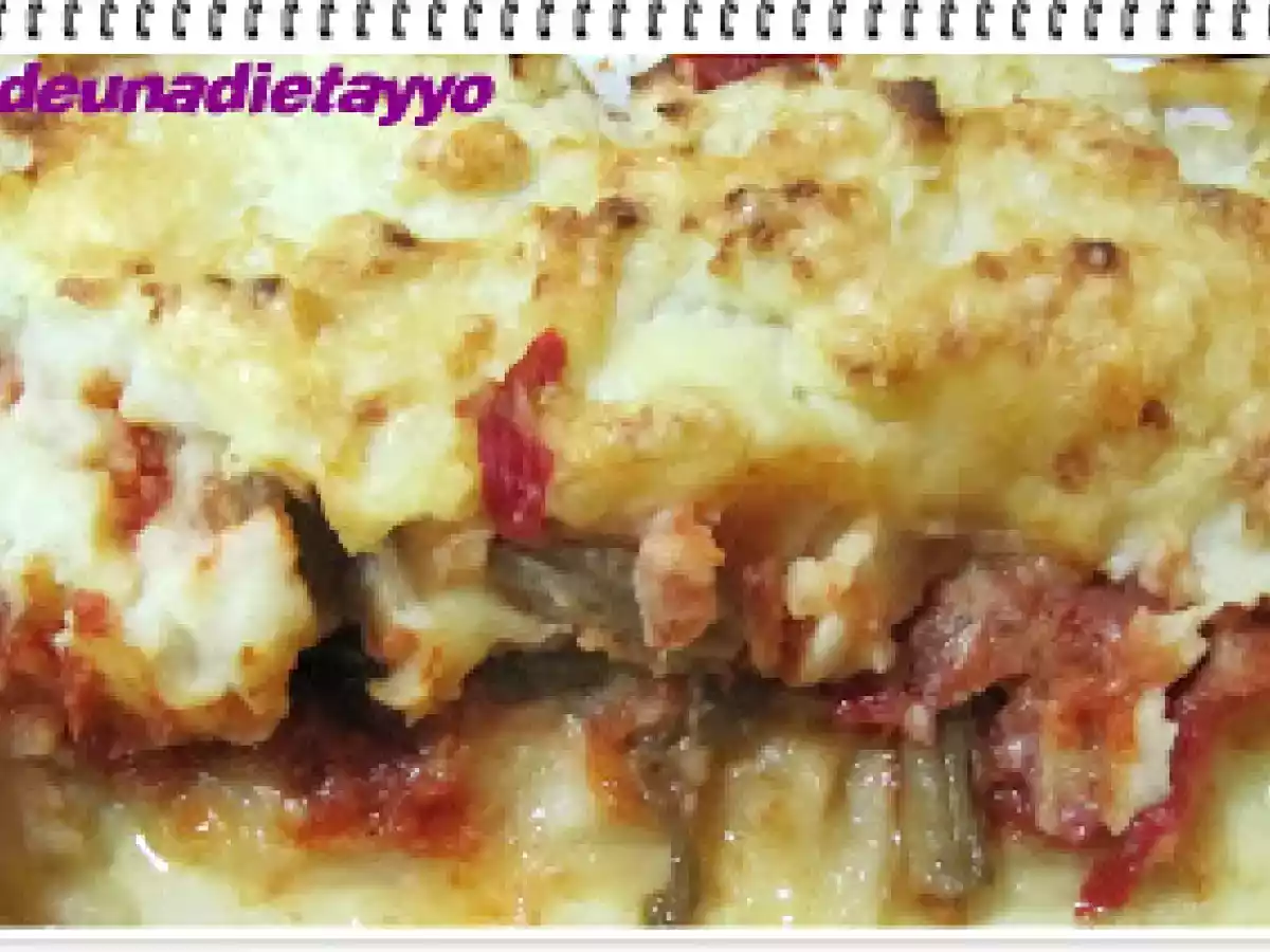 PASTEL DE PATATA CON VERDURAS - foto 2