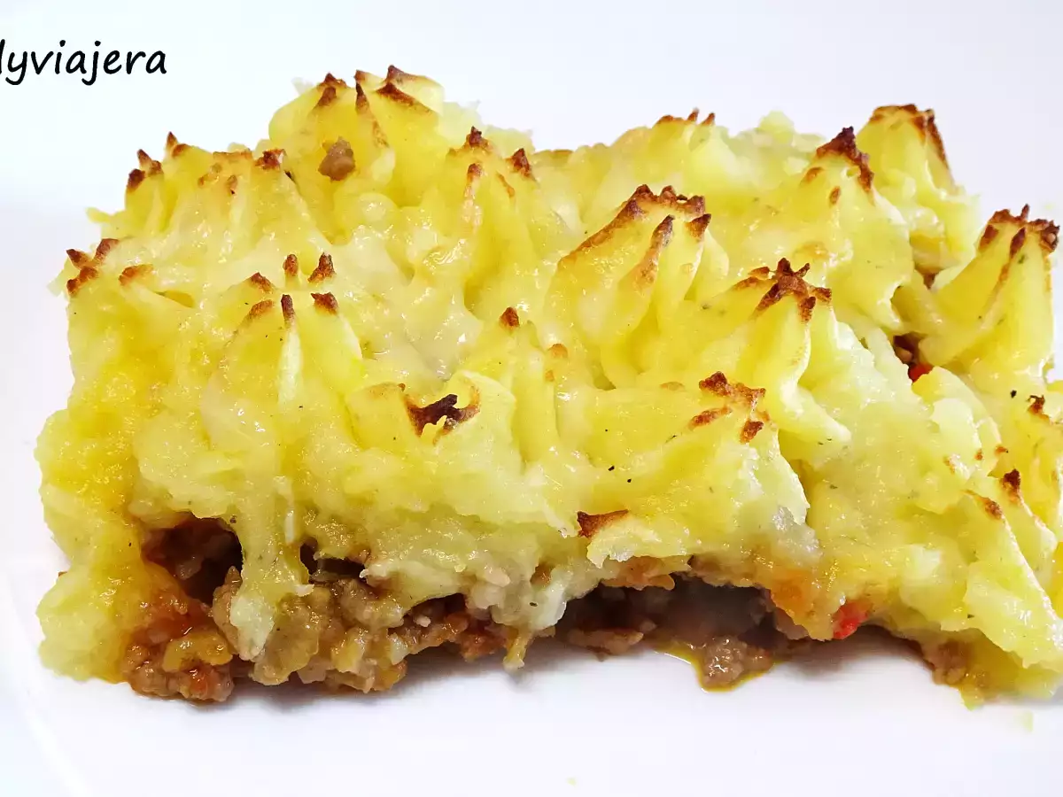Pastel de patata y carne gratinado - foto 2