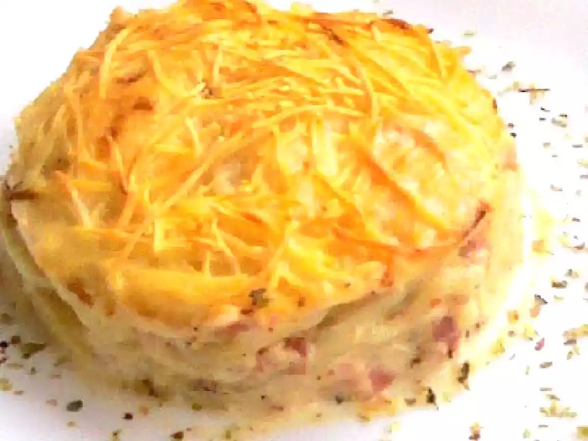 Pastel de patatas a la carbonara???