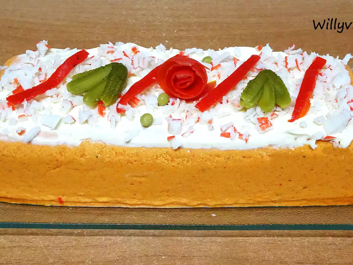 Pastel de pimientos, bonito y surimi - foto 2