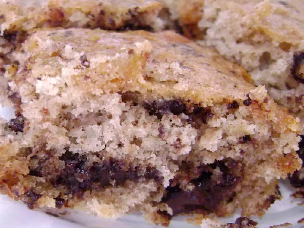 PASTEL DE PLATANO, CANELA Y PEPITAS DE CHOCOLATE - foto 2