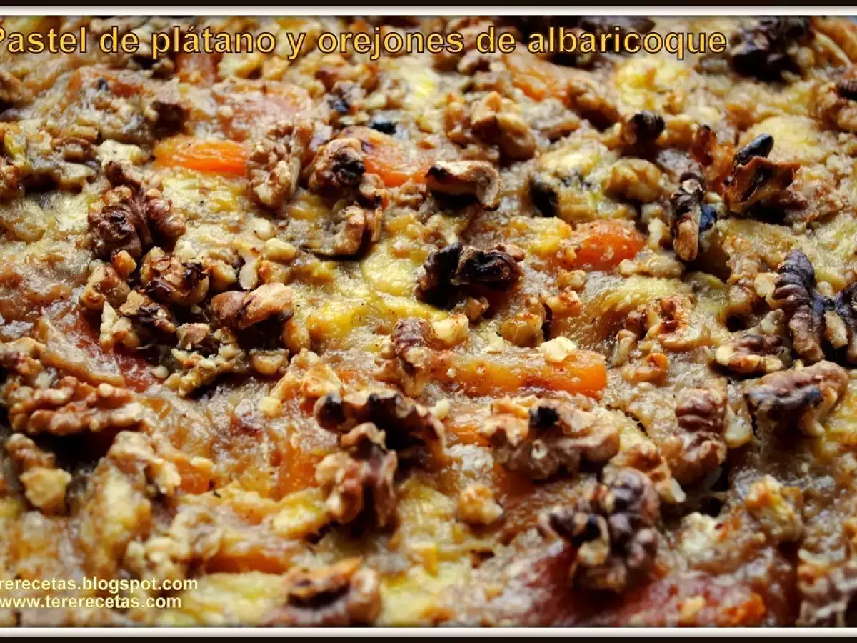 Pastel de plátano y orejones de albaricoque. - foto 2