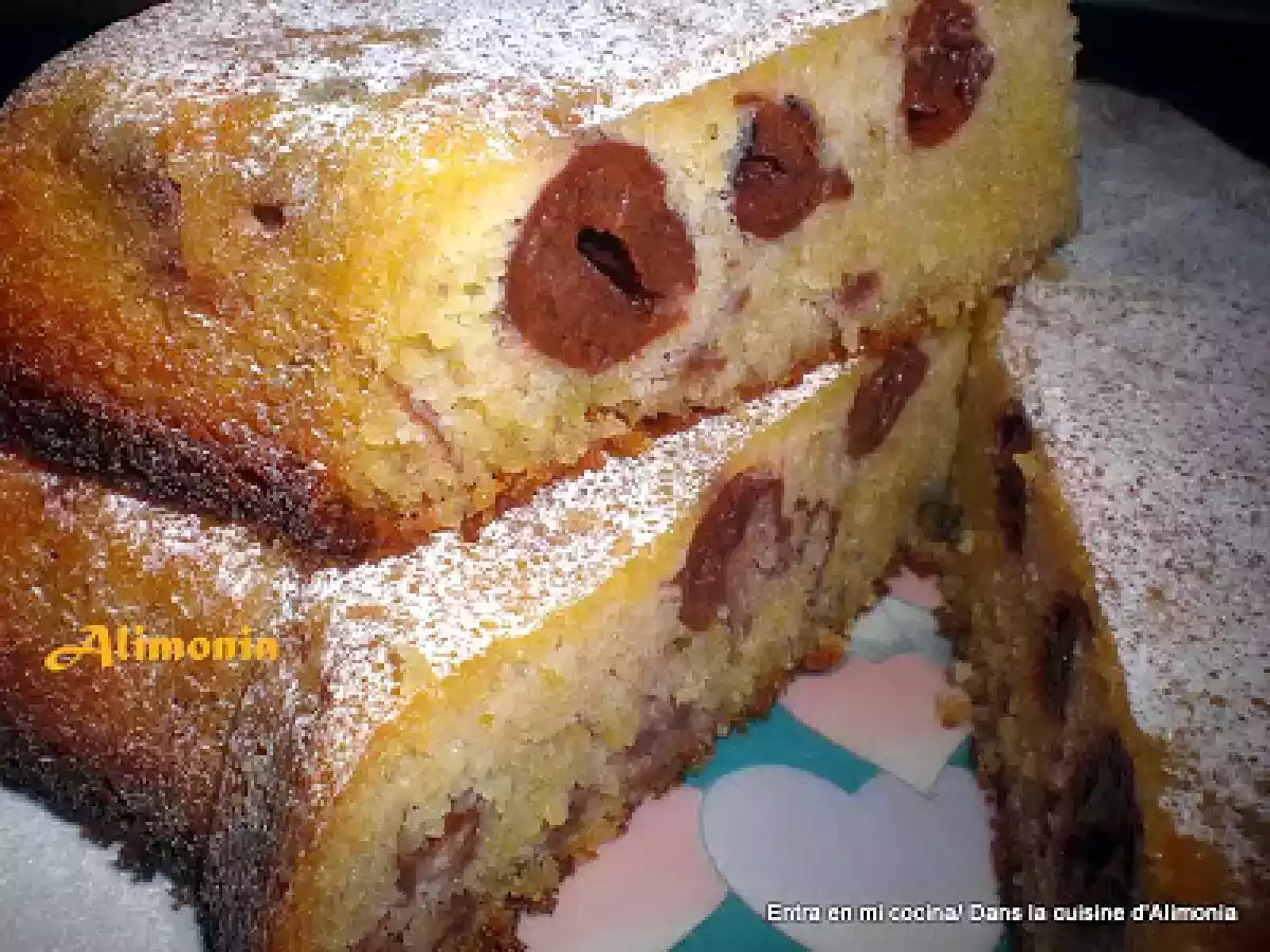 Pastel de polenta y cerezas / Gateau de polenta et cerises - foto 2