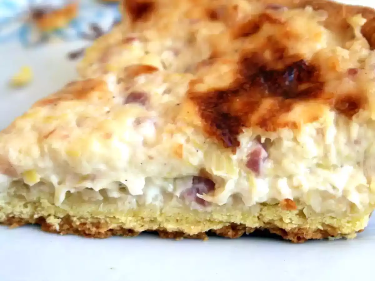 Pastel de puerros y bacon - foto 3