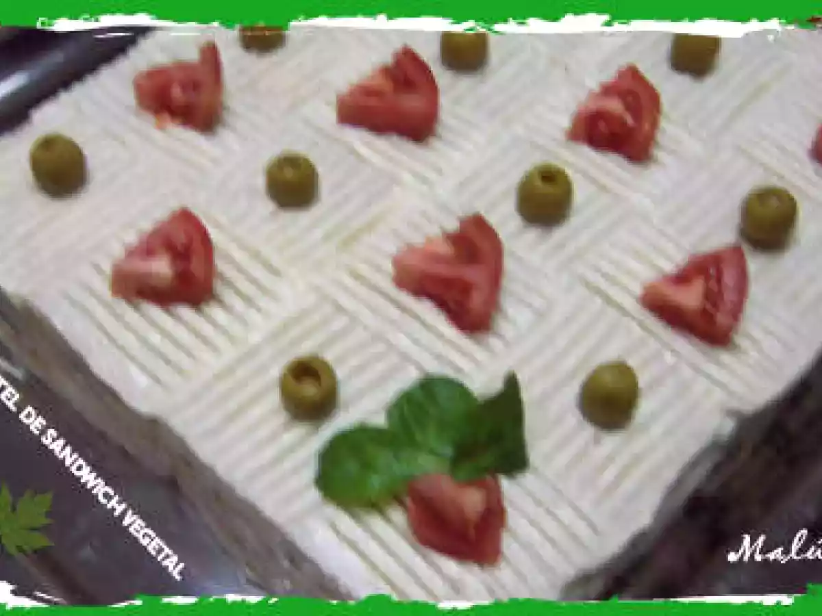 PASTEL DE SANDWICH VEGETAL