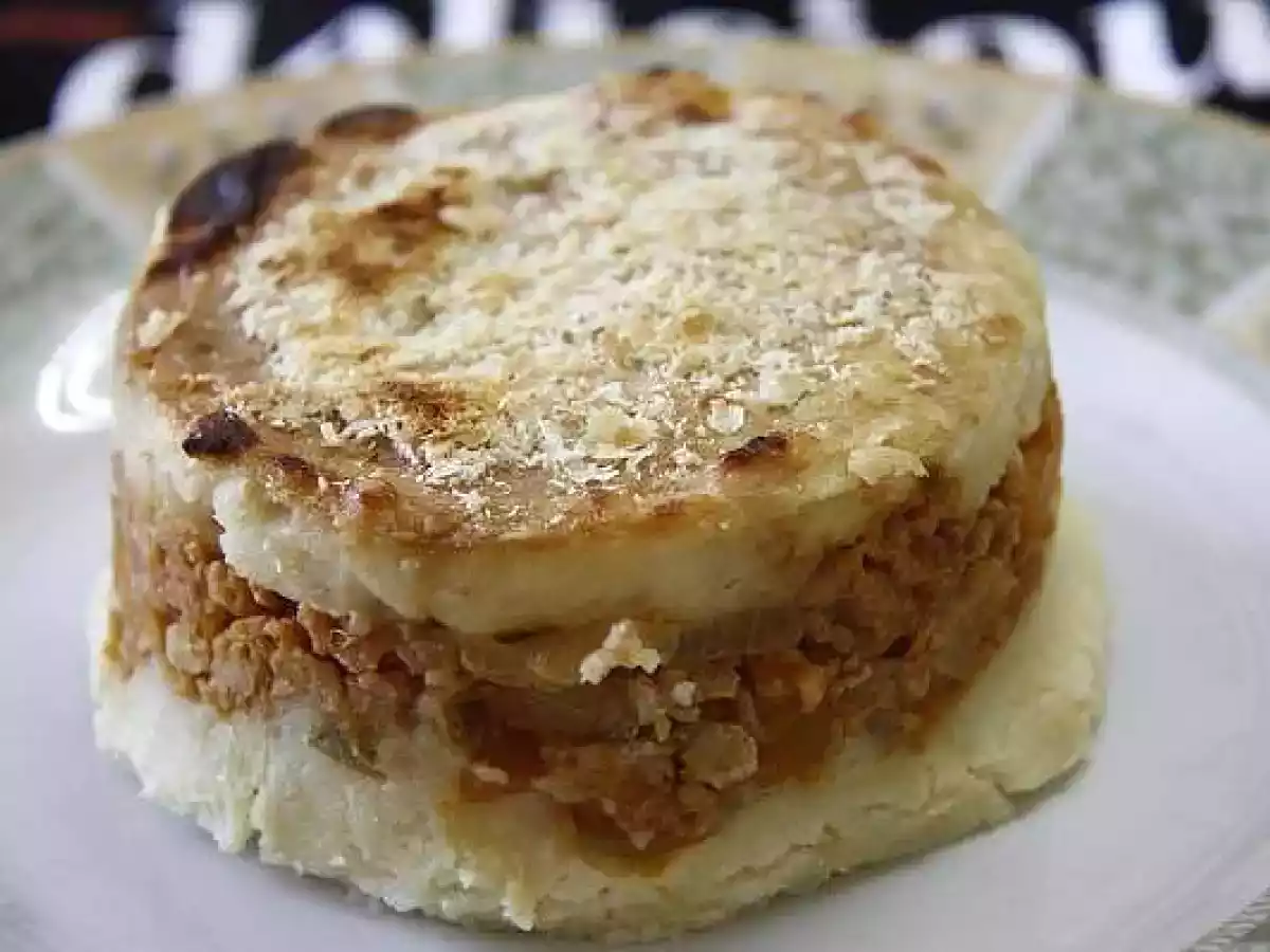 Pastel de soja texturizada y patata con calabaza - foto 2