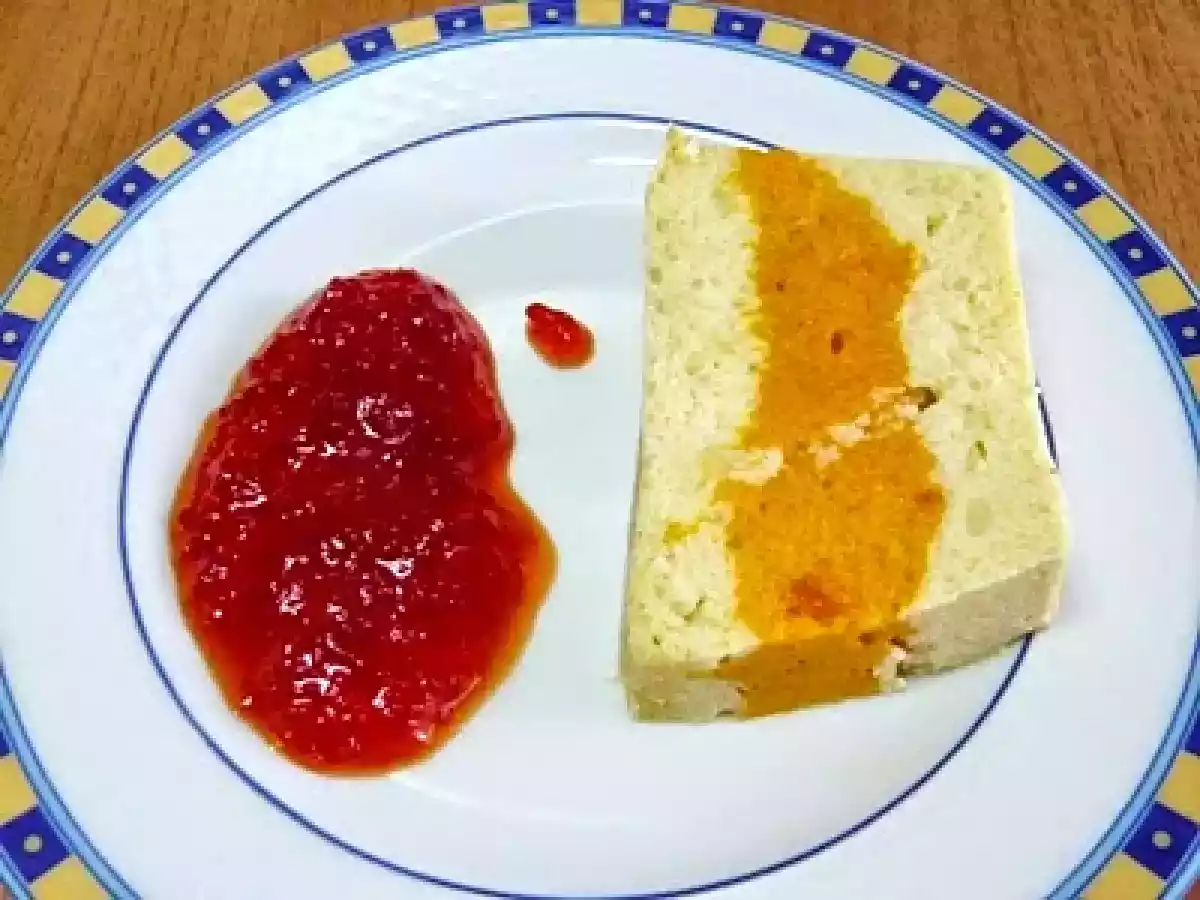 Pastel de verduras tricolor (Microondas)