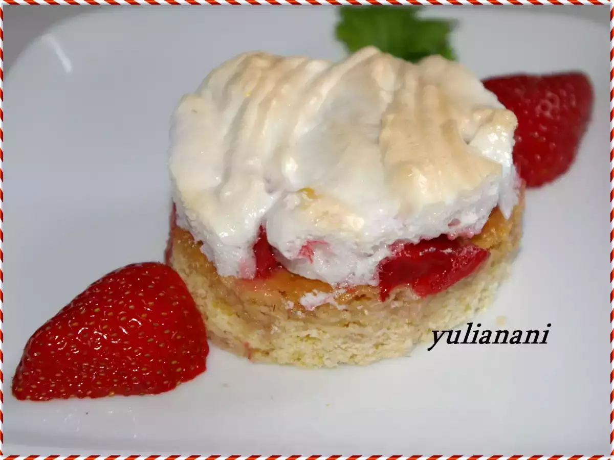 Pastel “Fresa nevada”