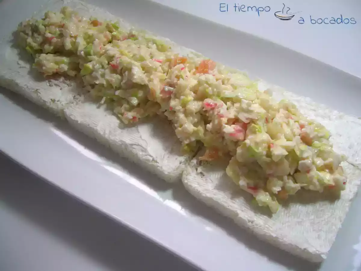 Pastel frío con salmón ahumado - foto 2