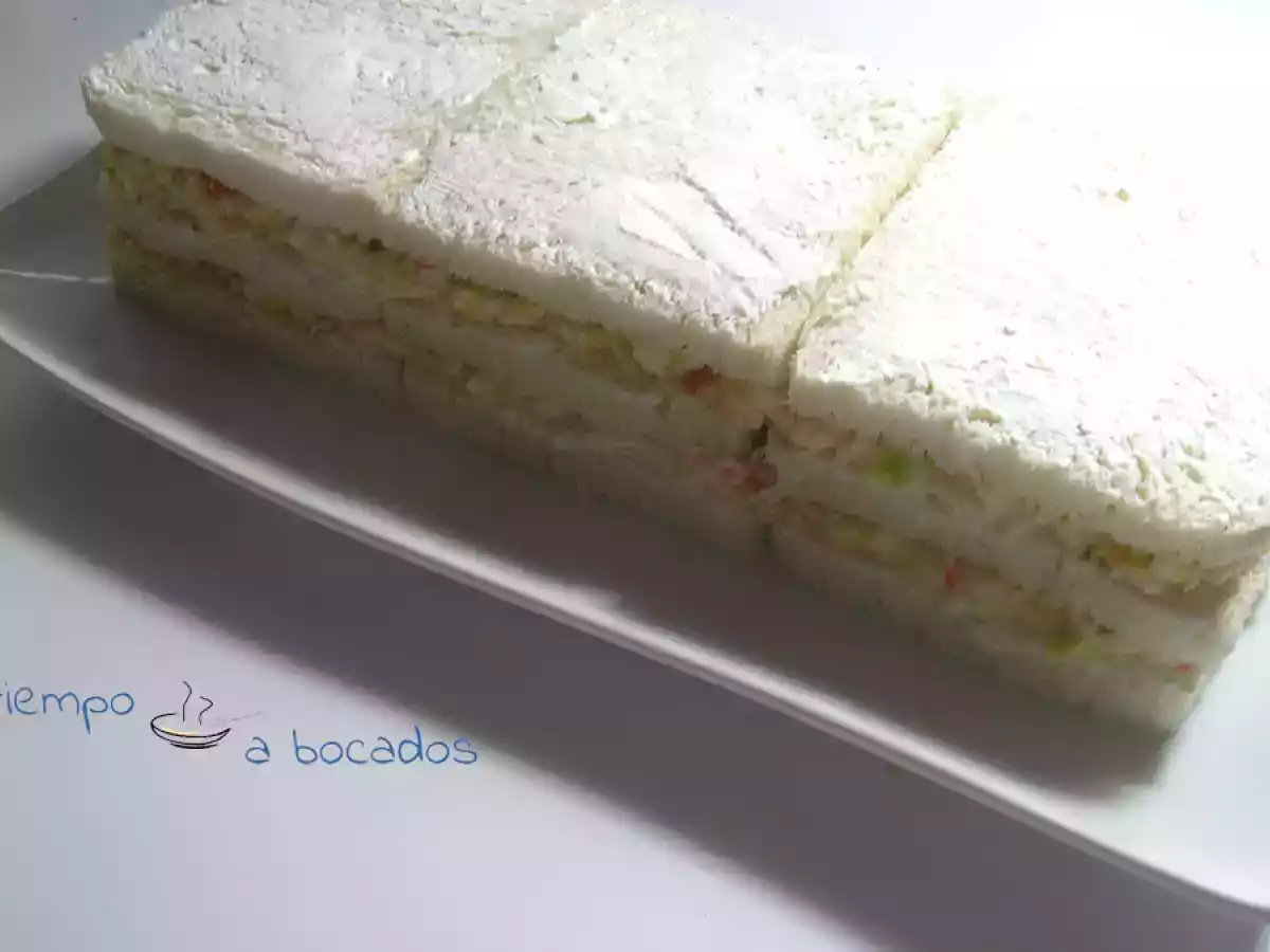 Pastel frío con salmón ahumado - foto 3