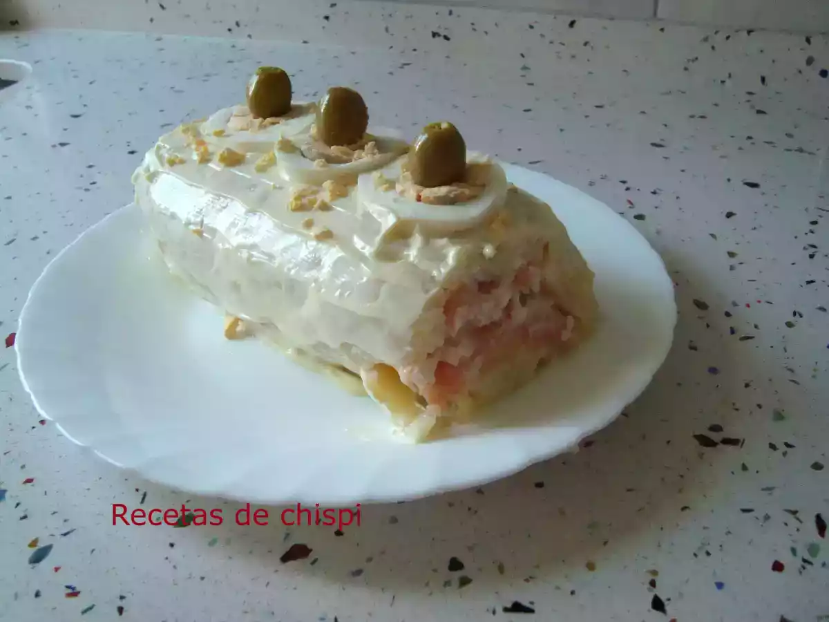 Pastel frio de patatas