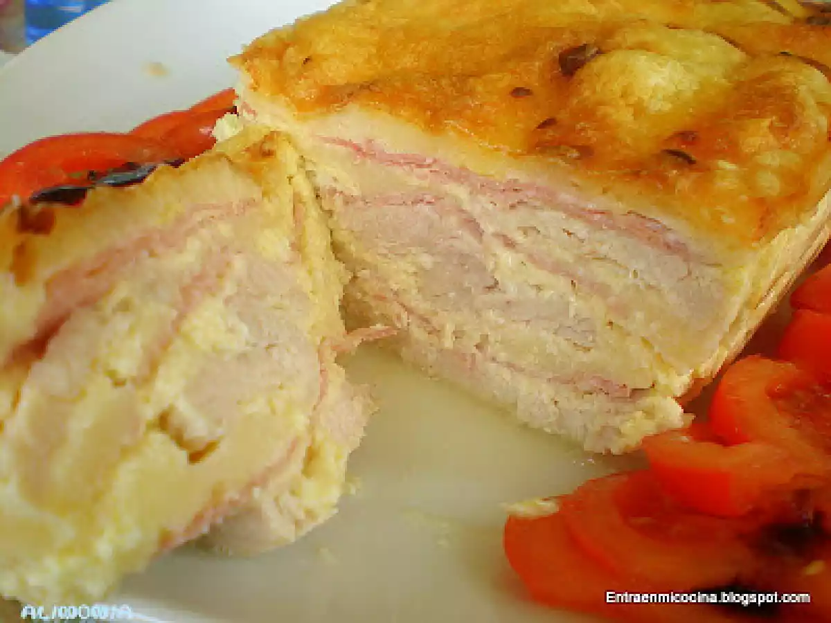 Pastel frio de pavo / Terrine froide de dinde