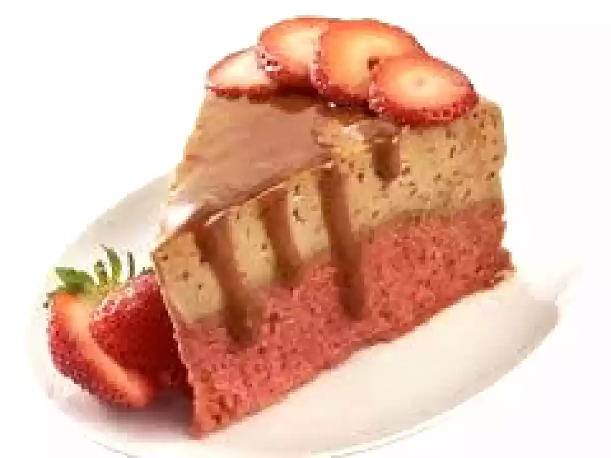 pastel imposible de chocofresa