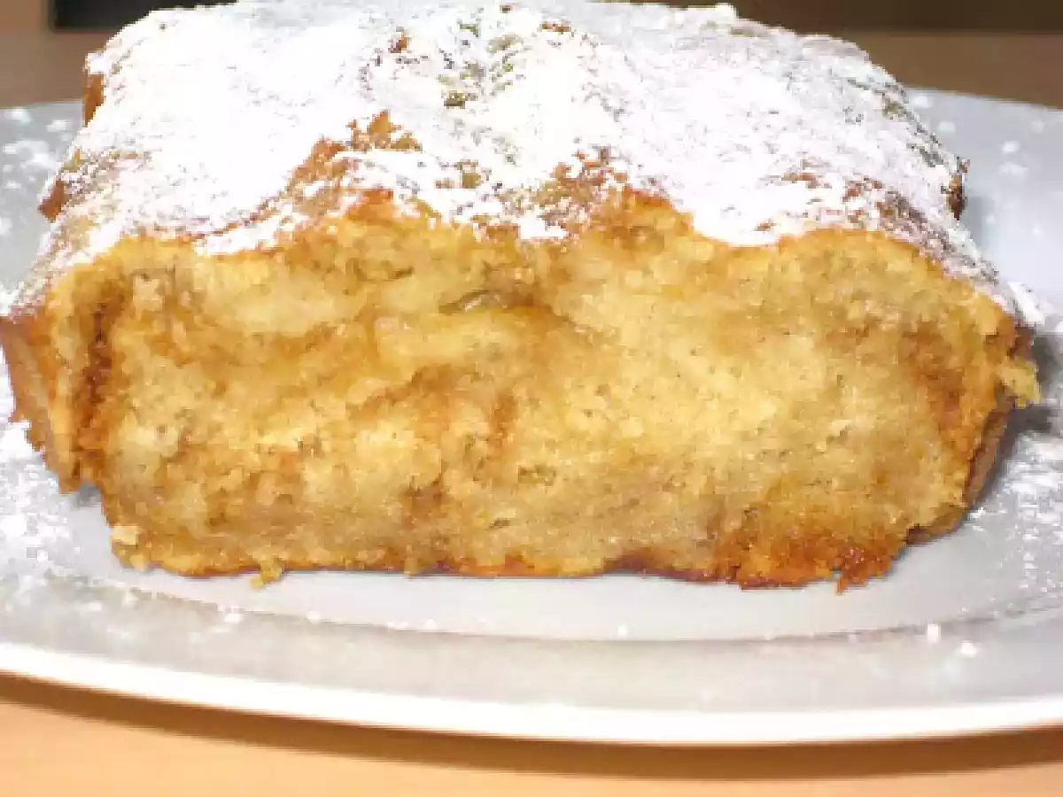 Pastel jugoso de manzana y caramelo